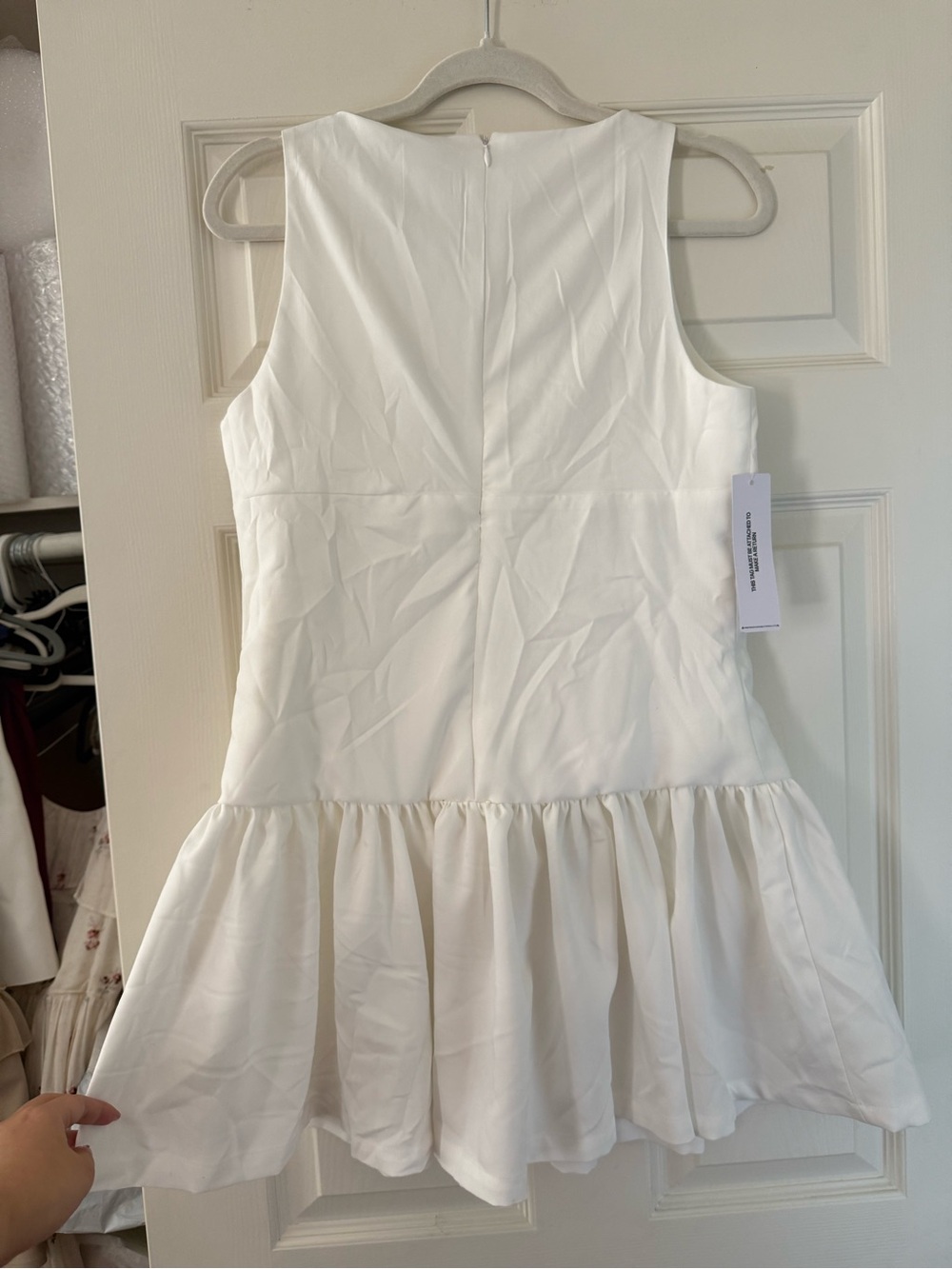BNWT Princess Polly Milienne White Bow Mini Dress - Picture 7 of 8